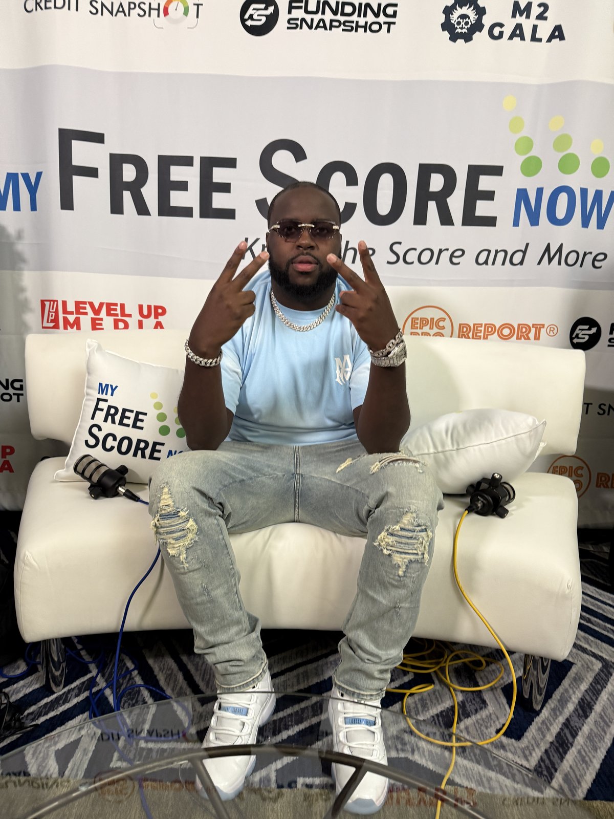 Cordell Collins, The Credit Daddy, at a My Free Score Now event