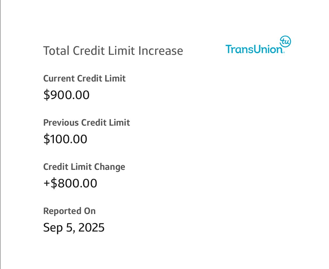 Credit limit increase approval 4 of 11