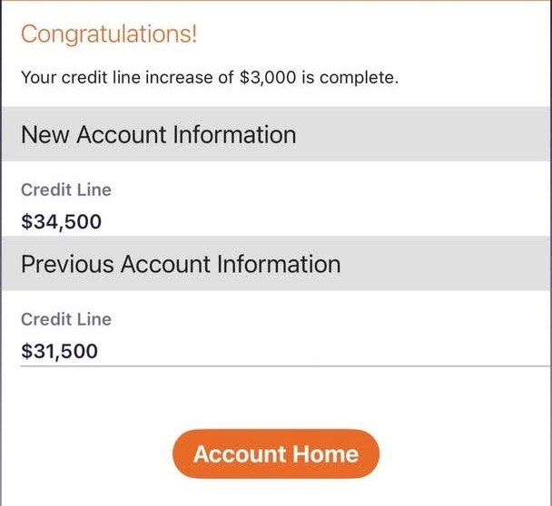 Credit limit increase approval 6 of 11