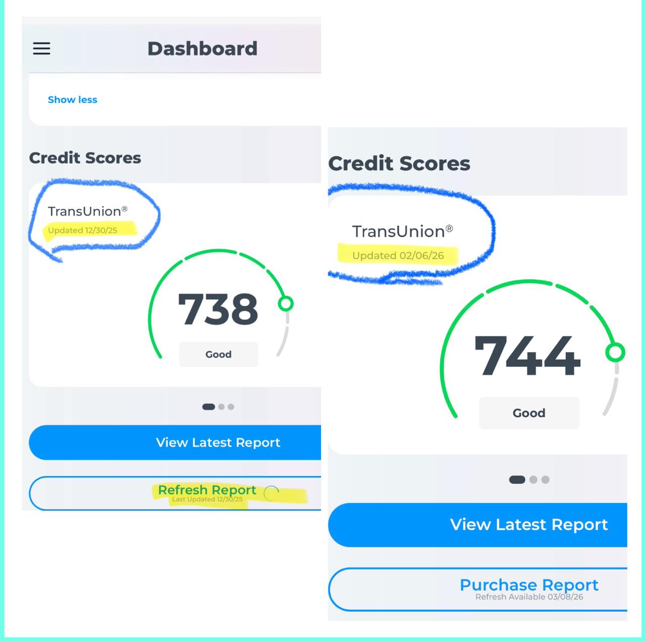 IDIQ Credit Monitoring - Refresh Report